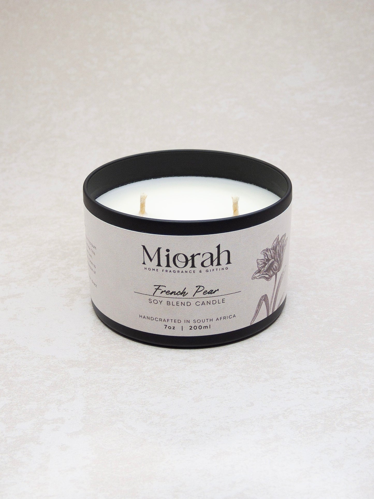 Candle - Travel Tin Matt Black 230ml
