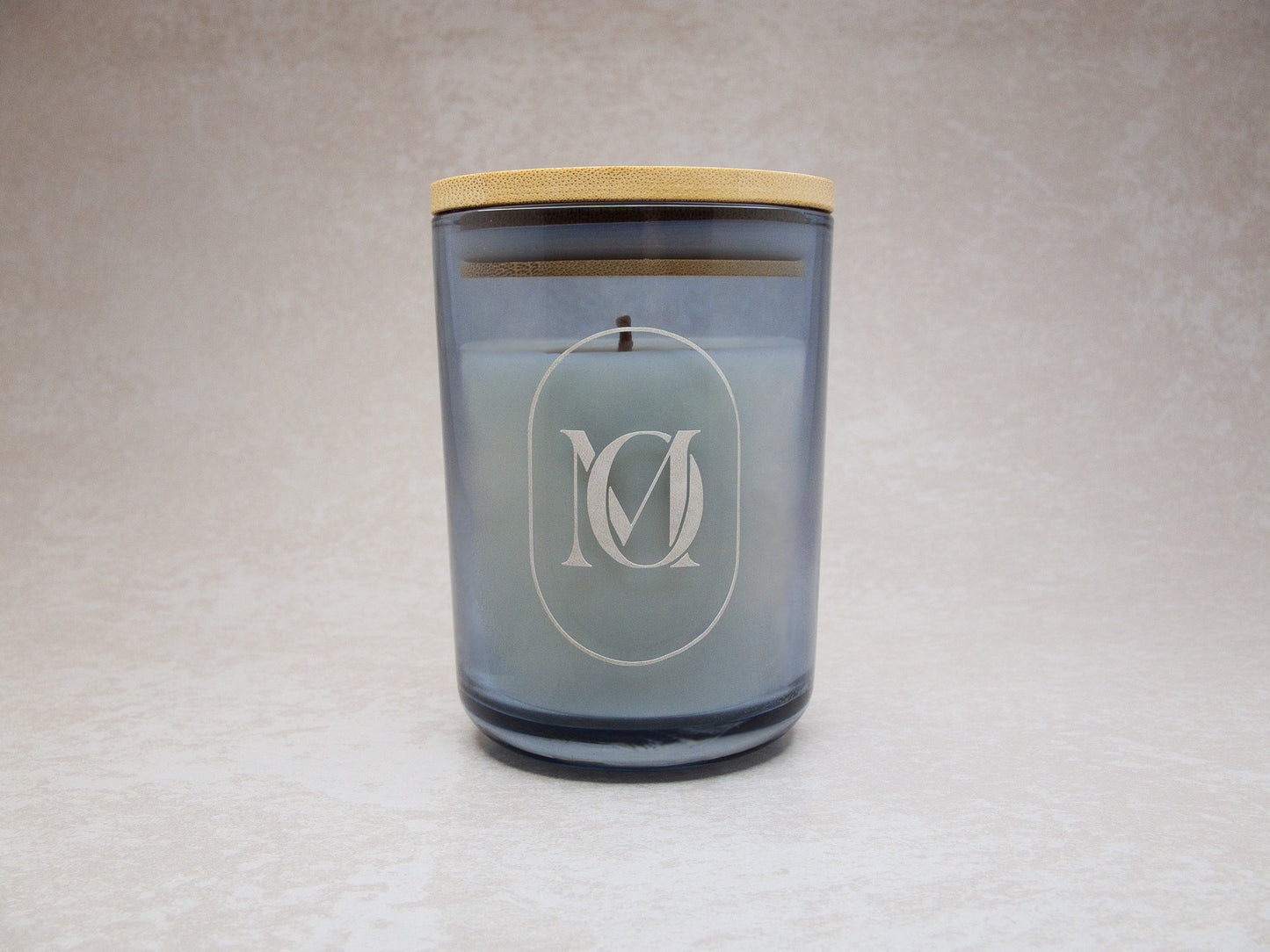 Candle - Nova Dusty Blue with Bamboo Lid 250ml