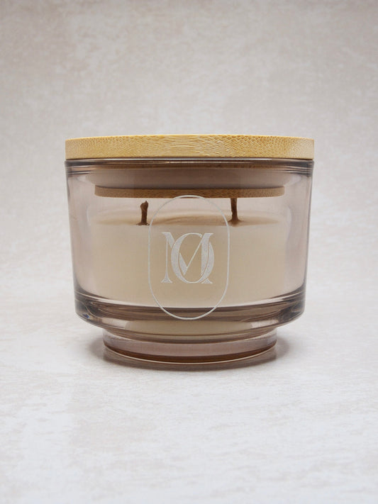 Candle - Aurora Blush Pink with Bamboo Lid 200ml