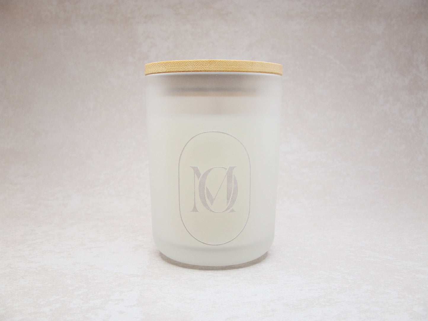 Candle - Nova Frosted White with Bamboo Lid 250ml
