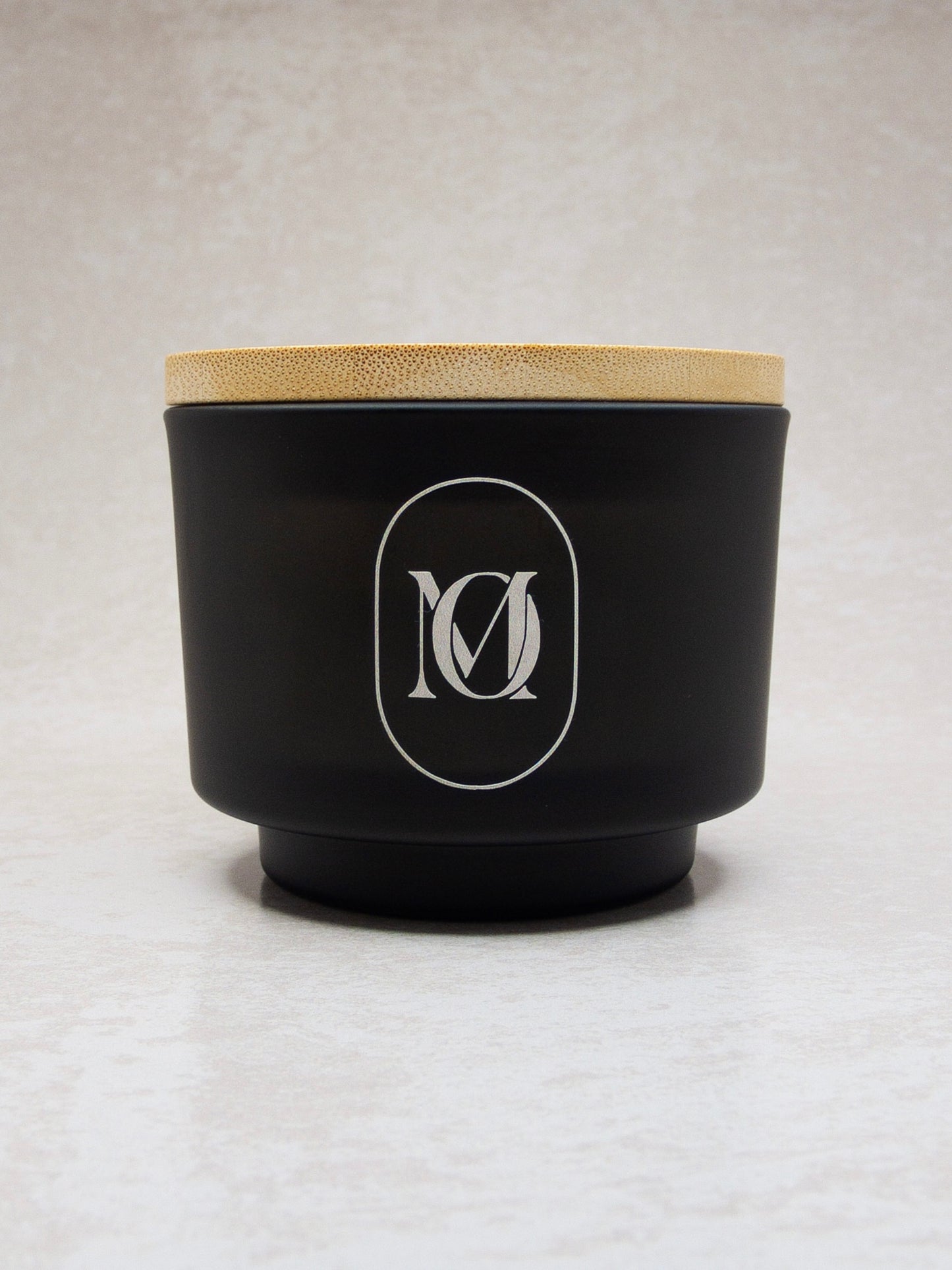 Candle - Aurora Frosted Black with Bamboo Lid 200ml