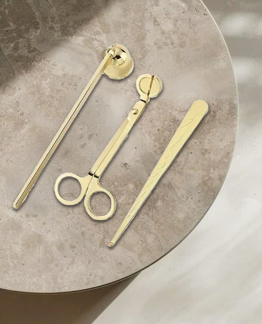 Candle Accessories Set - Gold